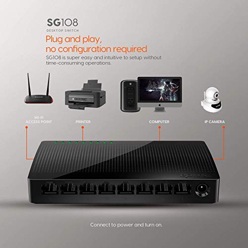 Đại lý phân phối Bộ chia mạng Switch 8 port Tenda SG108 chính hãng